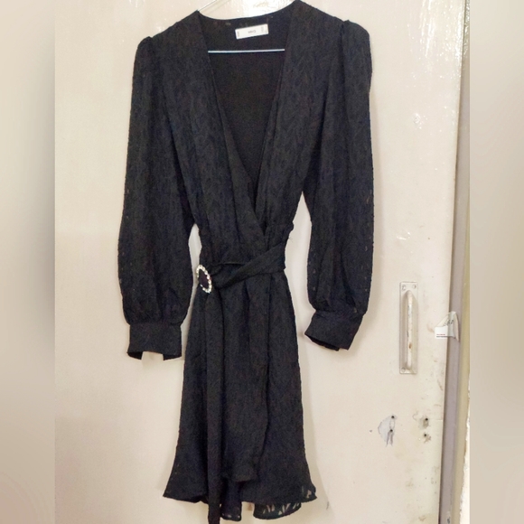 MNG belted Lace Dress - Picture 3 of 9